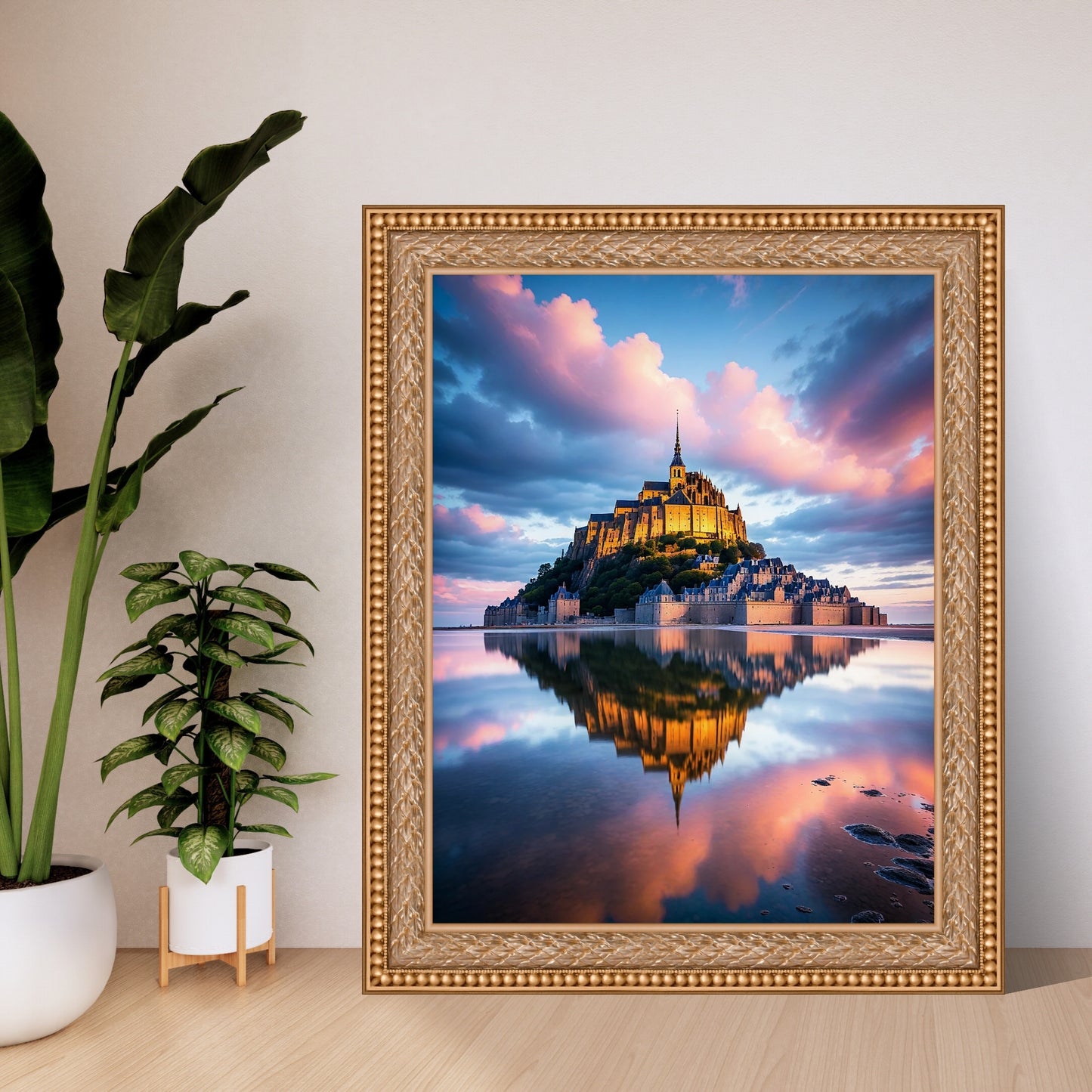 Affiche Mont Saint-Michel – Versions Moderne et Vintage pour une Décoration Historique