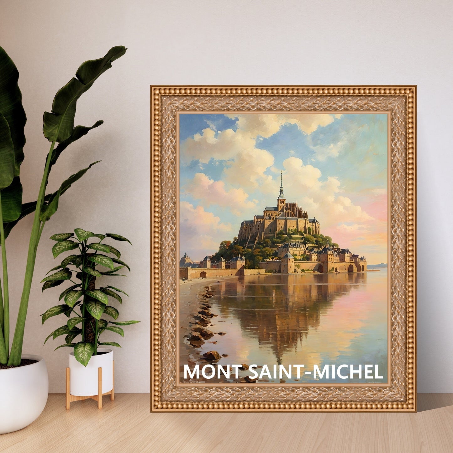 Affiche Mont Saint-Michel – Versions Moderne et Vintage pour une Décoration Historique