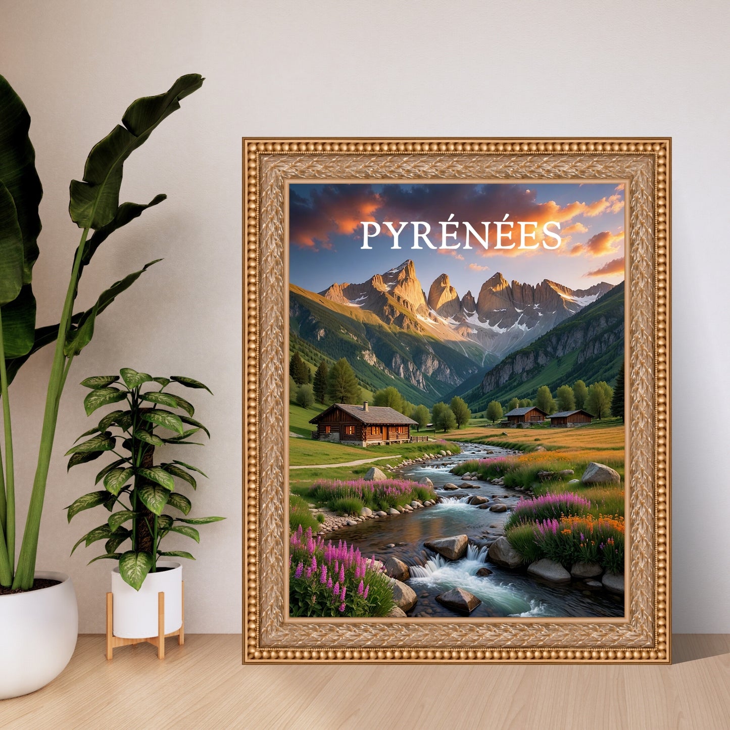 Affiche Pyrénées – Style Moderne et Vintage pour une Décoration Nature
