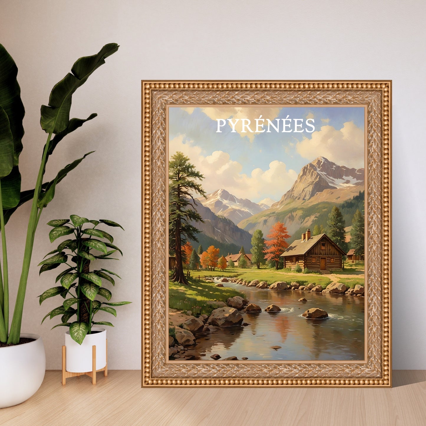 Affiche Pyrénées – Style Moderne et Vintage pour une Décoration Nature