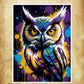 Découvrez décoration murale street art hibou, idéale pour rehausser votre décoration murale avec des couleurs vibrantes et une touche de symbolisme.