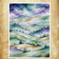 Paysages harmonieux peints en aquarelle pour une décoration apaisante.